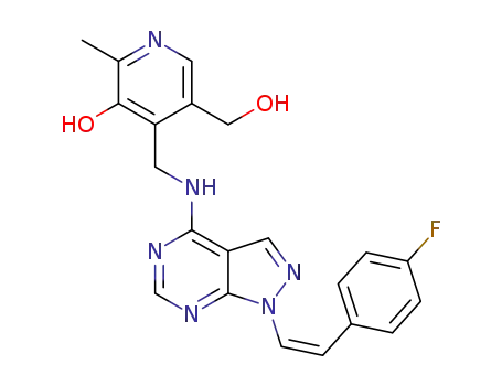 (Z)-4-((1-(4-fluorostyryl)-1H-pyrazolo[3,4-d]pyrimidin-4-ylamino)methyl)-5-(hydroxymethyl)-2-methylpyridin-3-ol