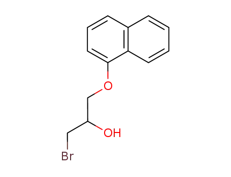 Molecular Structure of 2007-16-1 (2-Propanol, 1-bromo-3-(1-naphthalenyloxy)-)