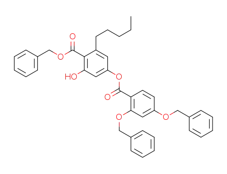 benzyl 4-((2,4-bis(benzyloxy)benzoyl)oxy)-2-hydroxy-6-pentylbenzoate