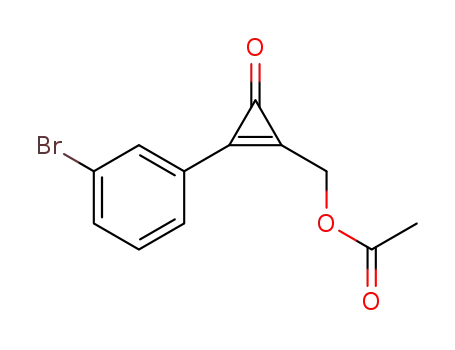 (2-(3-bromophenyl)-3-oxocycloprop-1-enyl)methyl acetate