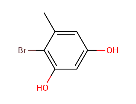 Molecular Structure of 3446-04-6 (4-Bromo-5-methylresorcinol)