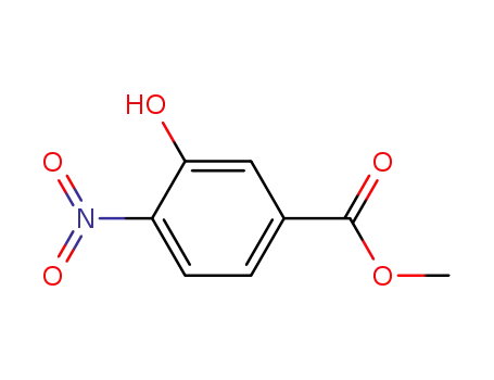 Molecular Structure of 713-52-0 (Methyl 3-hydroxy-4-nitrobenzoate)