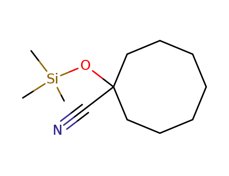 1-((trimethylsilyl)oxy)cyclooctanecarbonitrile