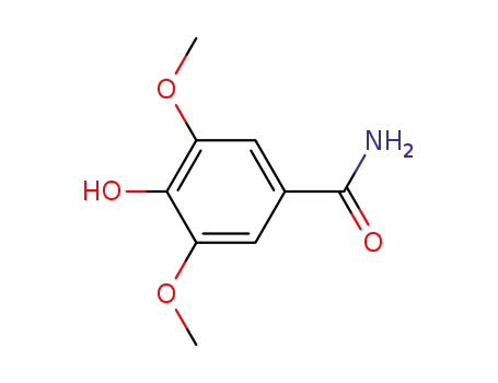 Molecular Structure of 3086-72-4 (3,5-DIMETHOXY-4-HYDROXYBENZAMIDE)