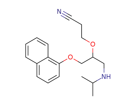 3-((1-(isopropylamino)-3-(naphthalen-1-yloxy)propan-2-yl)oxy)propanenitrile