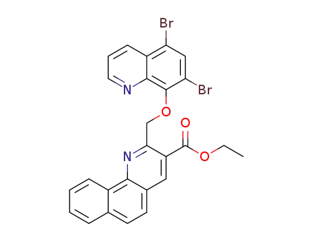 ethyl 2-((5,7-dibromoquinolin-8-yloxy)methyl)benzo[h]quinoline-3-carboxylate