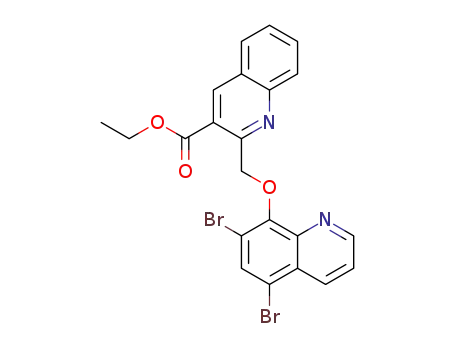 ethyl 2-((5,7-dibromoquinolin-8-yloxy)methyl)quinoline-3-carboxylate