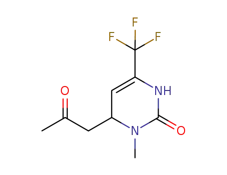 3-methyl-4-(2-oxopropyl)-6-(trifluoromethyl)-1,2,3,4-tetrahydropyrimidin-2-one