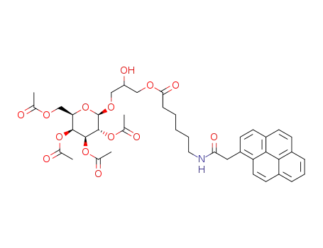 3-O-[2',3',4',6'-tetracetyl-β-galactose]-1-[6''-pyreneacetamidohexanoyl]glycerol