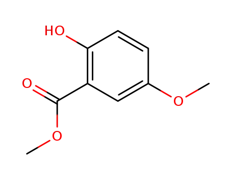 Molecular Structure of 2905-82-0 (METHYL 5-METHOXYSALICYLATE)