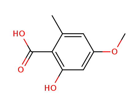 2-hydroxy-4-methoxy-6-methylbenzoic acid