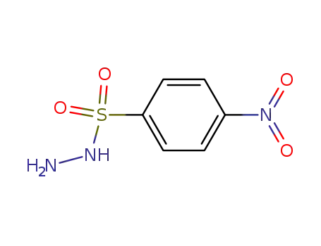 Molecular Structure of 2937-05-5 (4-nitrobenzenesulfonohydrazide)