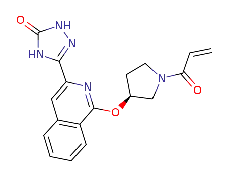 (S)-3-(1-((1-acryloylpyrrolidin-3-yl)oxy)isoquinolin-3-yl)-1H-1,2,4-triazol-5(4H)-one