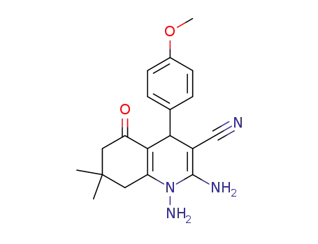 1,2-diamino-1,4,5,6,7,8-hexahydro-4-(4-methoxyphenyl)-7,7-dimethyl-5-oxoquinoline-3-carbonitrile
