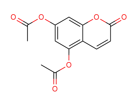 Molecular Structure of 21524-17-4 (5,7-Diacetoxy-2H-1-benzopyran-2-one)