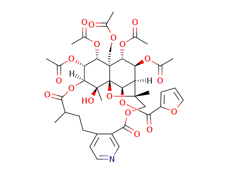 1α,2α,8β,9α,15-pentacetoxy-6β-(2-furoyloxy)-4β-hydroxy-3β,13-[4′-(3-carboxybutyl)]nicotinic acid-dicarbolactone-β-dihydroagarofuran