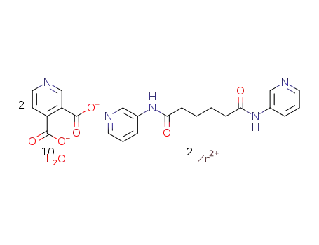 [Zn2(3,4-pyridinedicarboxylate)2(N,N′-di(3-pyridyl)adipoamide)(H2O)6]·4H2O