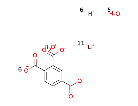 [Li11(H3O)(H2O)5(1,2,4-benzenetricarboxylic acid(-2H))6]