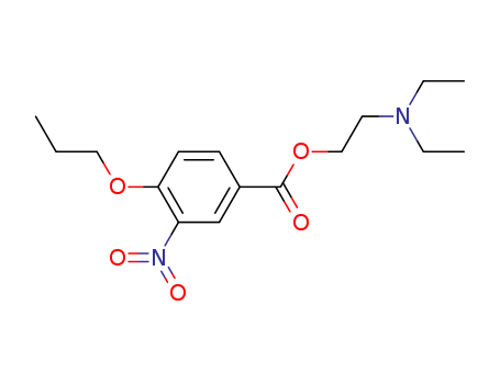 3-nitro-4-propoxy-, 2-(diethylamino)ethyl ester Benzoic acid