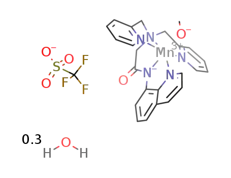 [MnII(2-[bis(pyridin-2-ylmethyl)]amino-N-quinolin-8-yl-acetamidate)(OMe)](OTf)*0.3H2O