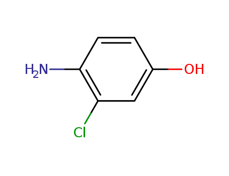 Molecular Structure of 17609-80-2 (4-Amino-3-chlorophenol)