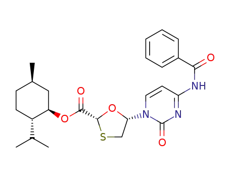 (1R,2S,5R)-2-isopropyl-5-methylcyclohexyl (2R,5S)-5-[2-oxo-4-(phenylcarboxamido)-1,2-dihydro-1-pyrimidinyl]-1,3-oxathiolane-2-carboxylate