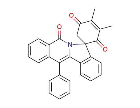 3,4-dimethyl-12'-phenyl-5'H-spiro[cyclohex[3]ene-1,7'-isoindolo[2,1-b]isoquinoline]-2,5,5'-trione
