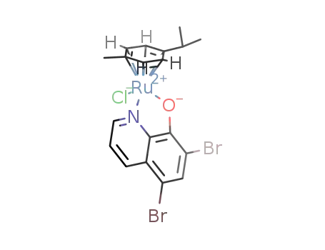 chlorido(5,7-dibromo-8-quinolinolato-κN1,κO8)(η6-p-cymene)ruthenium(II)