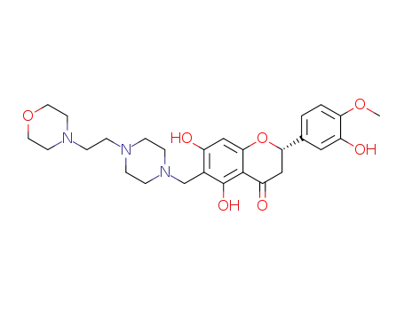6-[4-(2-morpholin-4-ylethyl)piperazine-1-yl]methyl-3',5,7-trihydroxyflavanone