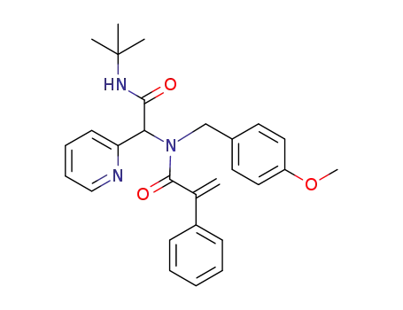 N-(2-(tert-butylamino)-2-oxo-1-(pyridin-2-yl)ethyl)-N-(4-methoxybenzyl)-2-phenylacrylamide