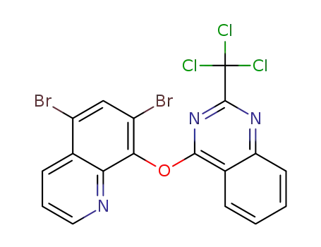 4-(5,7-dibromoquinolin-8-yloxy)-2-(trichloromethyl)quinazoline