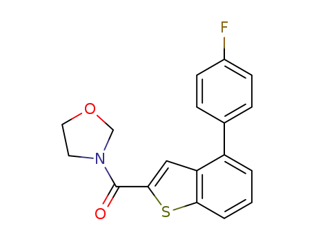 (4-(4-fluorophenyl)benzo[b]thiophene-2-yl)(oxazolidine-3-yl)methanone