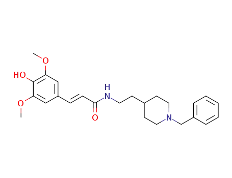 (E)-N-(2-(1-benzylpiperidin-4-yl)ethyl)-3-(4-hydroxy-3,5-dimethoxyphenyl)acrylamide