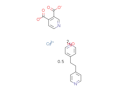 {[Cd(3,4-pyridinedicarboxylate)(1,2-bis(4-pyridyl)ethane)0.5(H2O)]*(H2O)}n