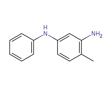 Molecular Structure of 6406-71-9 (4-methyl-N1-phenylbenzene-1,3-diamine)