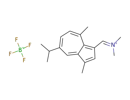 N-[(5-isopropyl-3,8-dimethylazulen-1-yl)methylene]-N-methylmethanaminium tetrafluoroborate