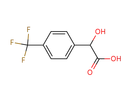 Molecular Structure of 395-35-7 (4-(TRIFLUOROMETHYL)MANDELIC ACID)