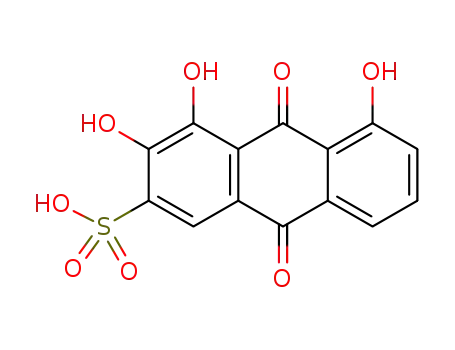 3,4,5-trihydroxy-9,10-dioxodihydroanthracene-2-sulfonic acid