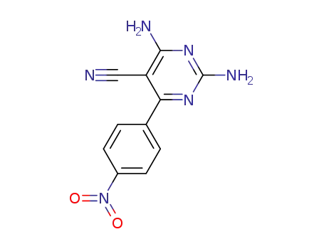 2,4-diamino-6-(4-nitrophenyl)-5-pyrimidinecarbonitrile