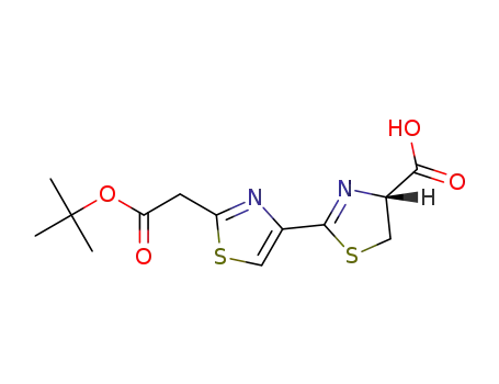 2-[2-[(tert-butoxycarbonyl)methyl]thiazol-4-yl]-4,5-dihydrothiazole-4-carboxylic acid