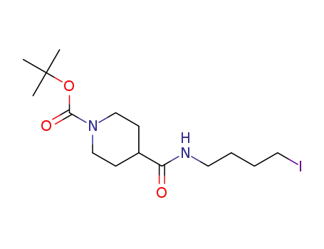 N-(tert-butoxycarbonyl)piperidine-4-carboxylic acid N-(4-iodobutyl)amide