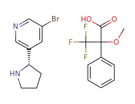 (S)-5-bromonornicotine (+)-MTPA