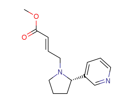 methyl (E)-4-((S)-2-(pyridin-3-yl)pyrrolidin-1-yl)but-2-enoate
