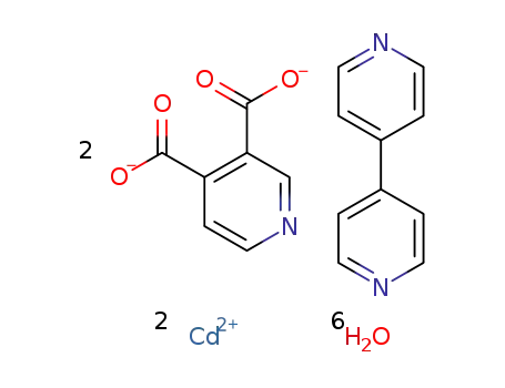 {[Cd2(3,4-pyridinedicarboxylate)2(4,4′-bipyridine )(H2O)2]·4H2O}n