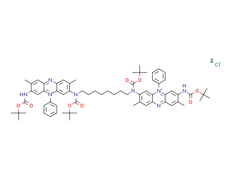 7,7’-(2,2,17,17-tetramethyl-4,15-dioxo-3,16-dioxa-5,14-diazaoctadecane-5,14-diyl) bis(3-(tert-butoxycarbonylamino)-2,8-dimethyl-5-phenylphenazin-5-ium)chloride