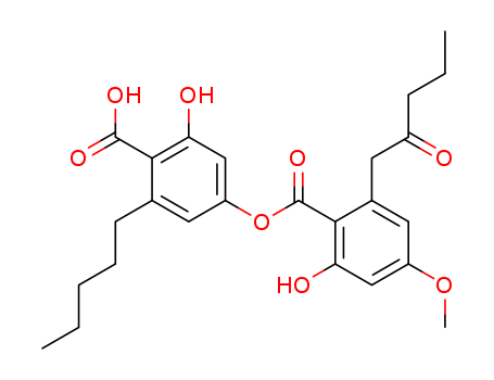 552-49-8,4-[2-(2-Oxopentyl)-4-methoxy-6-hydroxybenzoyloxy]-6-pentylsalicylic acid,