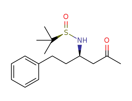 (4R,RS)-4-amino-N-(tert-butanesulfinyl)-6-phenylhexan-2-one