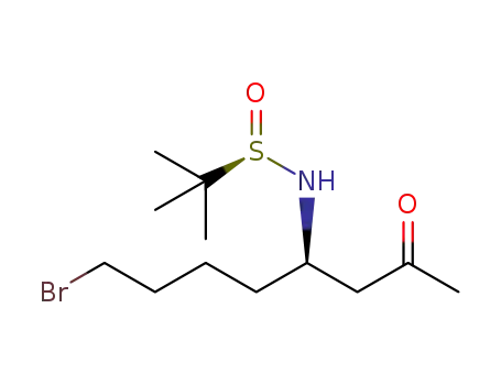(4R,RS)-4-amino-8-bromo-N-(tert-butanesulfinyl)octan-2-one