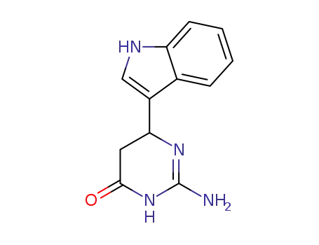2-amino-6-(1H-indol-3-yl)-5,6-dihydro-4(3H)-pyrimidinone