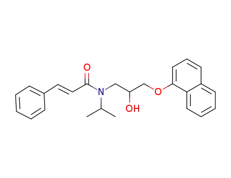 (E)-N-(2-hydroxy-3-(naphthalen-1-yloxy)propyl)-N-isopropylcinnamamide